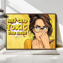 Pop Art Print Bathroom Sign Wall Art Canvas Print — Funny by MyGreatCanvas | Canvas Wall Art Prints | Photo Prints & Wall Decor