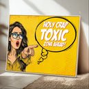 Pop Art Print Bathroom Sign Wall Art Canvas Print — Funny by MyGreatCanvas | Canvas Wall Art Prints | Photo Prints & Wall Decor