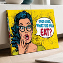 Pop Art Print Bathroom Sign Wall Art Canvas Print — Funny by MyGreatCanvas | Canvas Wall Art Prints | Photo Prints & Wall Decor