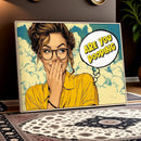 Pop Art Print Bathroom Sign Wall Art Canvas Print — Funny by MyGreatCanvas | Canvas Wall Art Prints | Photo Prints & Wall Decor