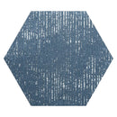 Indigo Blue 9x11 Textured Hexagon Porcelain Tile (16 pack, 8.07 sq ft/case)