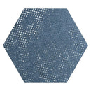 Indigo Blue 9x11 Textured Hexagon Porcelain Tile (16 pack, 8.07 sq ft/case)