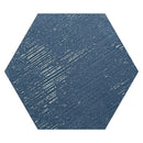 Indigo Blue 9x11 Textured Hexagon Porcelain Tile (16 pack, 8.07 sq ft/case)