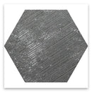 Graphite Gray 9x11 Textured Hexagon Porcelain Tile (16 pack, 8.07 sq ft/case) - Sample