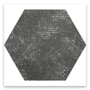 Graphite Gray 9x11 Textured Hexagon Porcelain Tile (16 pack, 8.07 sq ft/case)
