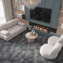 Charcoal Gray 9x11 Matte Hexagon Porcelain Tile (16 pack, 8.07 sq ft/case)