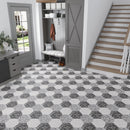 Charcoal Black 9x11 Matte Hexagon Porcelain Tile (16 pack, 8.07 sq ft/case)