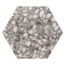 Deep Charcoal Gray 9x11 Matte Hexagon Porcelain Tile (16 pack, 8.07 sq ft/case) - Sample