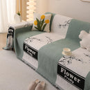Luxury Cozy Cotton Sofa Blanket Cover Furniture Slipcovers for Most Shape Sofas by Slipcover KAS™