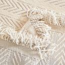 Herringbone Chenille Couch Cover Blanket Soft Durable Throw Sofa Protector with Tassel