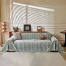 Textured Plaid Couch Throw Cover, Modern Decorative Sectional Furniture Covers by Slipcover KAS™