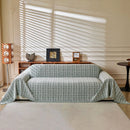 Textured Plaid Couch Throw Cover, Modern Decorative Sectional Furniture Covers by Slipcover KAS™