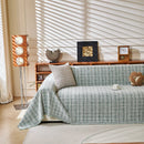 Textured Plaid Couch Throw Cover, Modern Decorative Sectional Furniture Covers by Slipcover KAS™