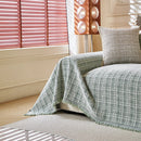 Textured Plaid Couch Throw Cover, Modern Decorative Sectional Furniture Covers by Slipcover KAS™