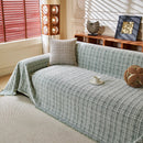 Textured Plaid Couch Throw Cover, Modern Decorative Sectional Furniture Covers by Slipcover KAS™