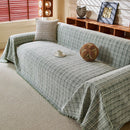 Textured Plaid Couch Throw Cover, Modern Decorative Sectional Furniture Covers by Slipcover KAS™