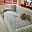 Textured Plaid Couch Throw Cover, Modern Decorative Sectional Furniture Covers by Slipcover KAS™