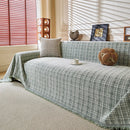 Textured Plaid Couch Throw Cover, Modern Decorative Sectional Furniture Covers by Slipcover KAS™