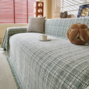 Textured Plaid Couch Throw Cover, Modern Decorative Sectional Furniture Covers by Slipcover KAS™