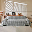 Textured Plaid Couch Throw Cover, Modern Decorative Sectional Furniture Covers by Slipcover KAS™