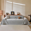 Textured Plaid Couch Throw Cover, Modern Decorative Sectional Furniture Covers by Slipcover KAS™