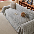Textured Plaid Couch Throw Cover, Modern Decorative Sectional Furniture Covers by Slipcover KAS™