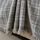 Textured Plaid Couch Throw Cover, Modern Decorative Sectional Furniture Covers by Slipcover KAS™