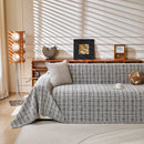 Textured Plaid Couch Throw Cover, Modern Decorative Sectional Furniture Covers by Slipcover KAS™
