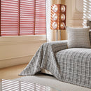 Textured Plaid Couch Throw Cover, Modern Decorative Sectional Furniture Covers by Slipcover KAS™