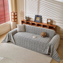 Textured Plaid Couch Throw Cover, Modern Decorative Sectional Furniture Covers by Slipcover KAS™