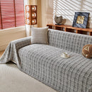 Textured Plaid Couch Throw Cover, Modern Decorative Sectional Furniture Covers by Slipcover KAS™