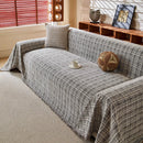 Textured Plaid Couch Throw Cover, Modern Decorative Sectional Furniture Covers by Slipcover KAS™