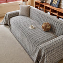 Textured Plaid Couch Throw Cover, Modern Decorative Sectional Furniture Covers by Slipcover KAS™