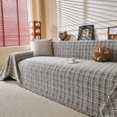 Textured Plaid Couch Throw Cover, Modern Decorative Sectional Furniture Covers by Slipcover KAS™