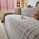 Textured Plaid Couch Throw Cover, Modern Decorative Sectional Furniture Covers by Slipcover KAS™