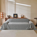 Textured Plaid Couch Throw Cover, Modern Decorative Sectional Furniture Covers by Slipcover KAS™