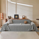 Textured Plaid Couch Throw Cover, Modern Decorative Sectional Furniture Covers by Slipcover KAS™