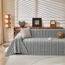 Textured Plaid Couch Throw Cover, Modern Decorative Sectional Furniture Covers by Slipcover KAS™