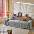 Textured Plaid Couch Throw Cover, Modern Decorative Sectional Furniture Covers by Slipcover KAS™