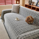 Textured Plaid Couch Throw Cover, Modern Decorative Sectional Furniture Covers by Slipcover KAS™