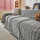 Textured Plaid Couch Throw Cover, Modern Decorative Sectional Furniture Covers by Slipcover KAS™