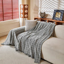 Textured Plaid Couch Throw Cover, Modern Decorative Sectional Furniture Covers by Slipcover KAS™