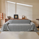 Textured Plaid Couch Throw Cover, Modern Decorative Sectional Furniture Covers by Slipcover KAS™