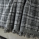 Textured Plaid Couch Throw Cover, Modern Decorative Sectional Furniture Covers by Slipcover KAS™
