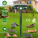 Solar Ultrasonic Animal Repeller with Flashing Light