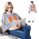 Wearable Heated Blanket with 8 Heating Zones and 3 Temp Levels