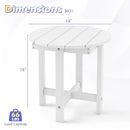 Adirondack Side Table 18x18 Weather-Resistant HIPS by LJGDeals