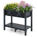 HIPS Raised Garden Bed Poly Wood Elevated Planter Box by LJGDeals