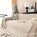 Chenille Jacquard Sofa Throw Blanket Cover Soft Polyester Weave Couch Throw Cover for Pets Dog Kids