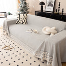 Chenille Jacquard Sofa Throw Blanket Cover Soft Polyester Weave Couch Throw Cover for Pets Dog Kids